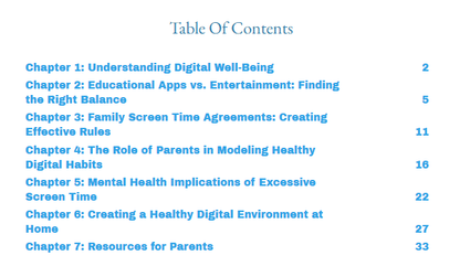 Healthy Screens, Happy Minds: A Parent's Guide to Digital Well-Being